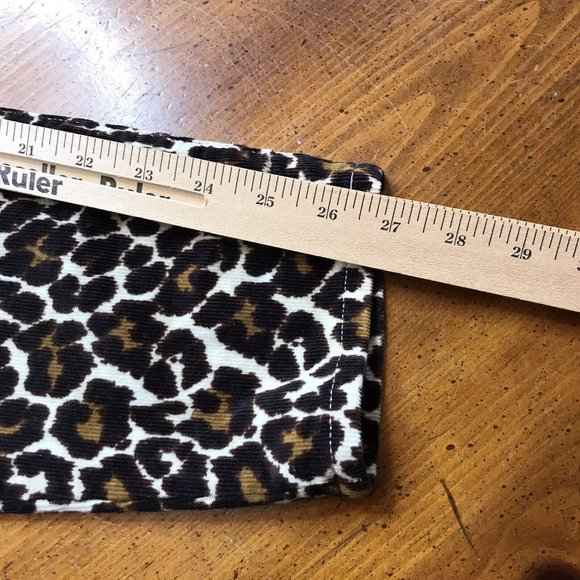 J.Crew Pants Women’s 33 Leopard Print Stretch Pockets Corduroy Skinny Leg Casual - Picture 10 of 10